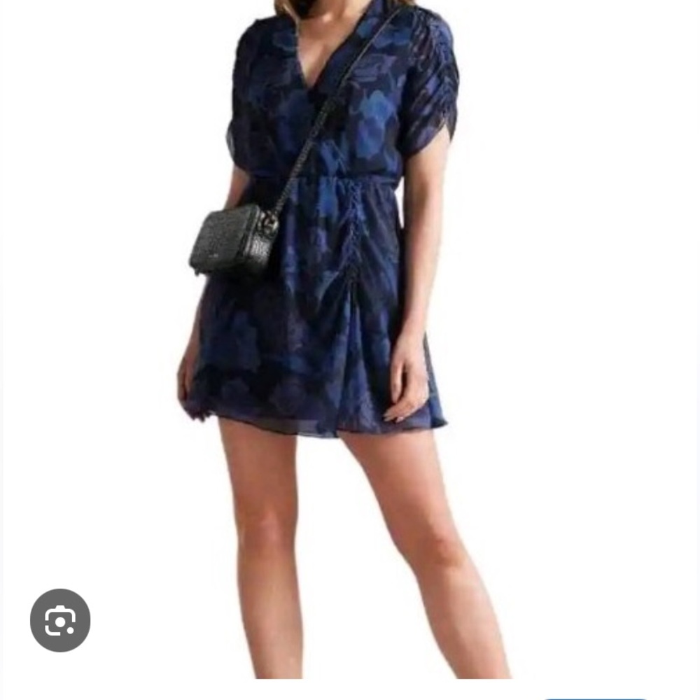 New Ted Baker Juleah Ruched Sleeve Detail Mini Dress NWOTS - Picture 3 of 8